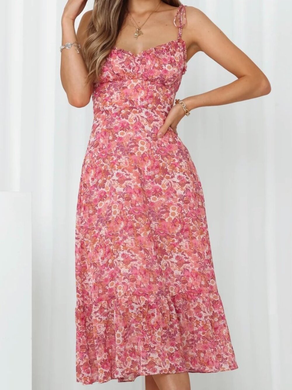 Hello Molly Floral Midi Dress, Small